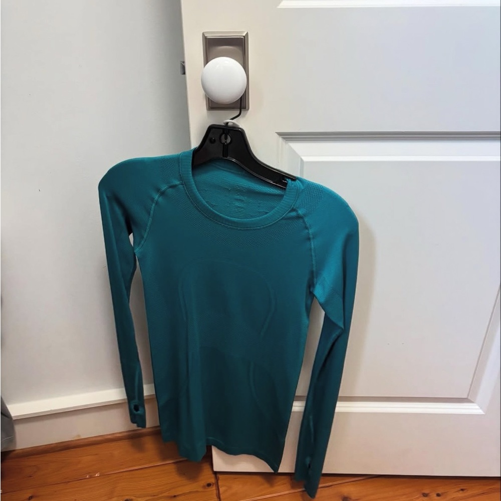 Teal Long Sleeve Women's Top